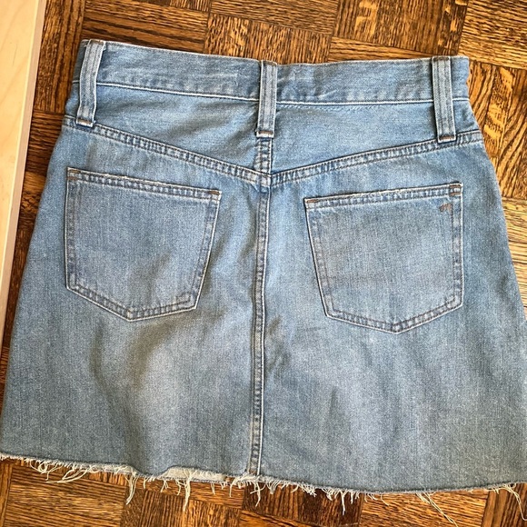 Madewell Rigid Denim A-Line Mini Skirt in Lakeline Wash: Eco Edition - Picture 8 of 8